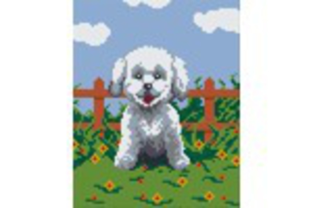 Dog Four [4] Baseplate PixelHobby Mini-mosaic Art Kit image 0